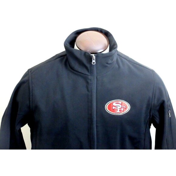 NFL G III Sports San Francisco 49ers Men's Soft Shell Full Zipper Jacket Black - Picture 1 of 6